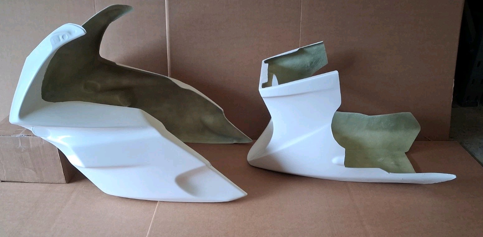 Kawasaki GPZ 500 S GPZ500S 1987 – 2004 Front Race Fairing Panels Set Fiberglass
