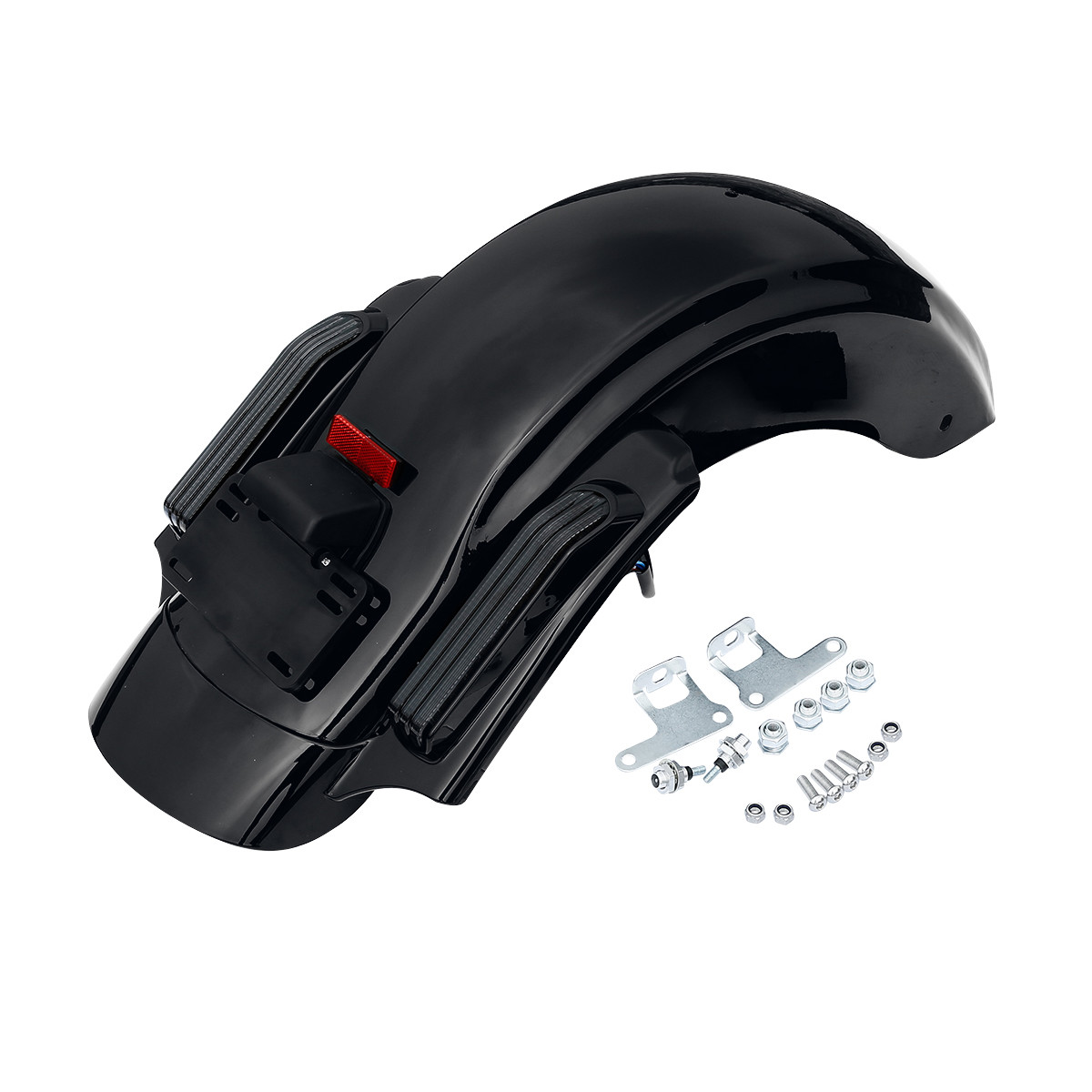 Black Saddlebag 6×9″ Speaker Cutout & Rear Fender For Harley Electra Glide 14-Up