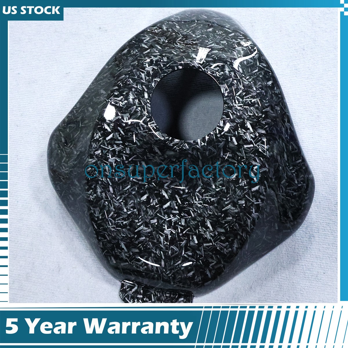 Forged Carbon Fiber Fuel Gas Tank Cover For Kawasaki Ninja ZX6R ZX-6R 2024-2026
