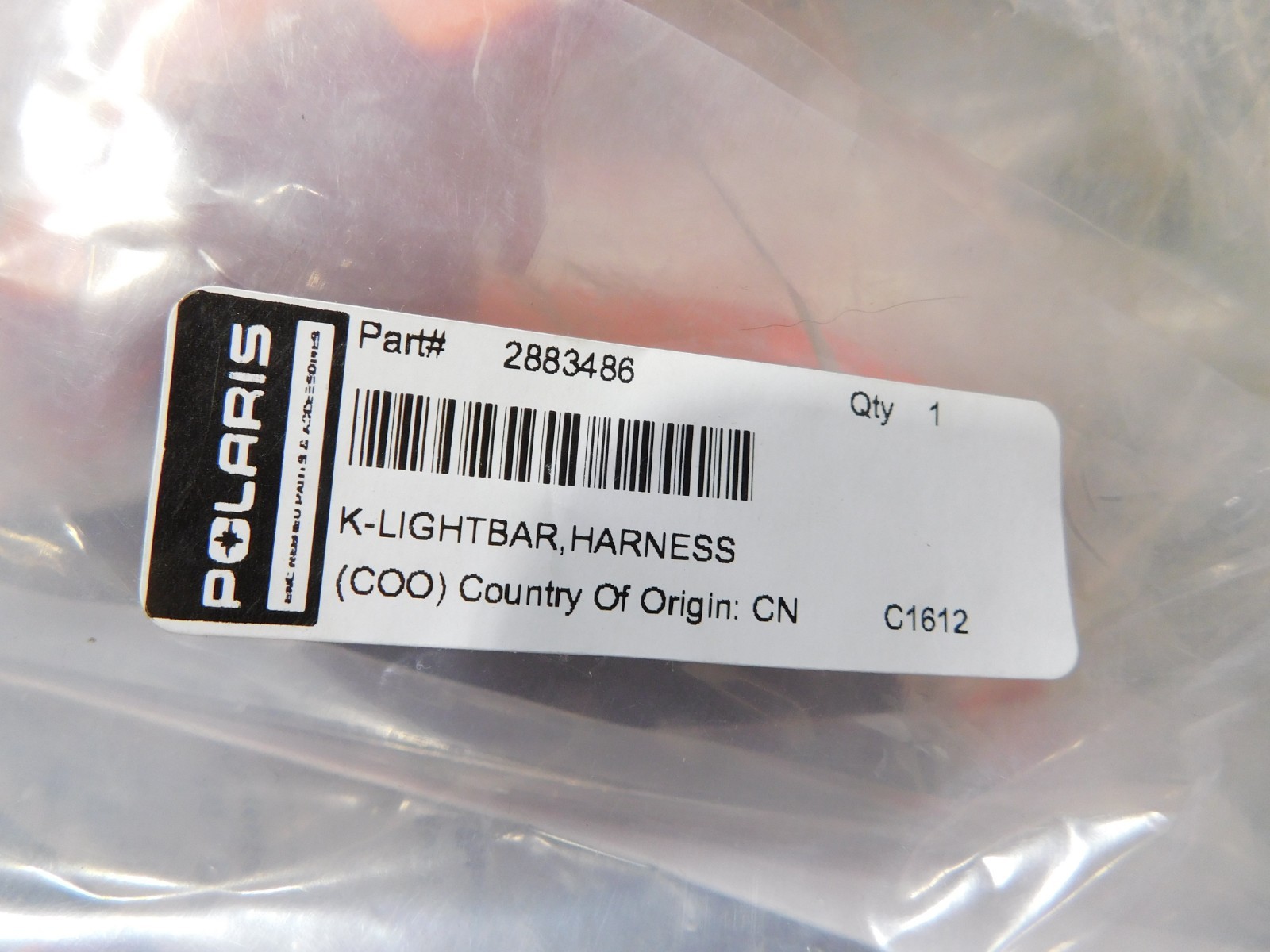 2883486 2014-2023 Polaris RZR OEM Light Bar Harness Kit New