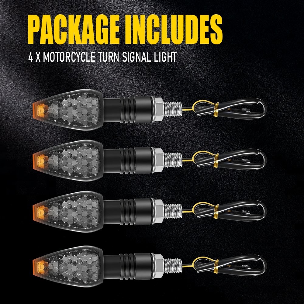 4X LED Turn Signal Light Blinker Amber for Honda Dual Sport Dirt Bike Motorcycle