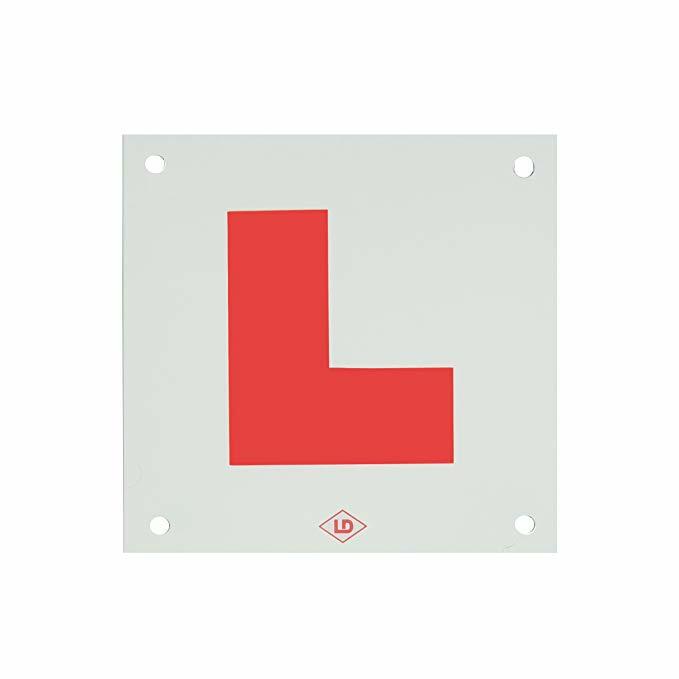 L plate motorcycle learner plates rigid 2 x L plates pre drilled holes