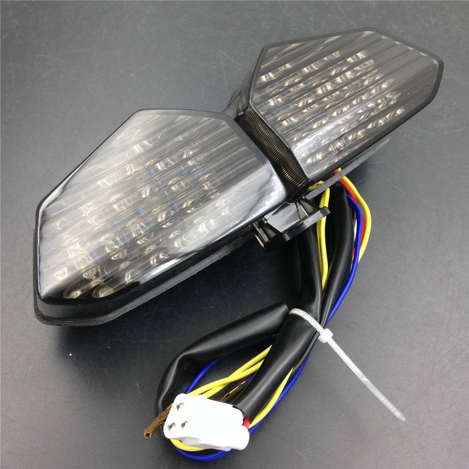 ABS Plastic Turn Signals Led Tail Break Light Smoke For Yamaha YZF-R6S 06 07 08
