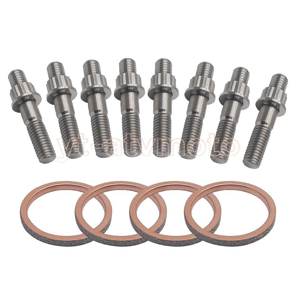 Exhaust Studs Muffler Bolts Nuts Gasket Kit Yamaha YZF R6 06-20 #95612-08625-00