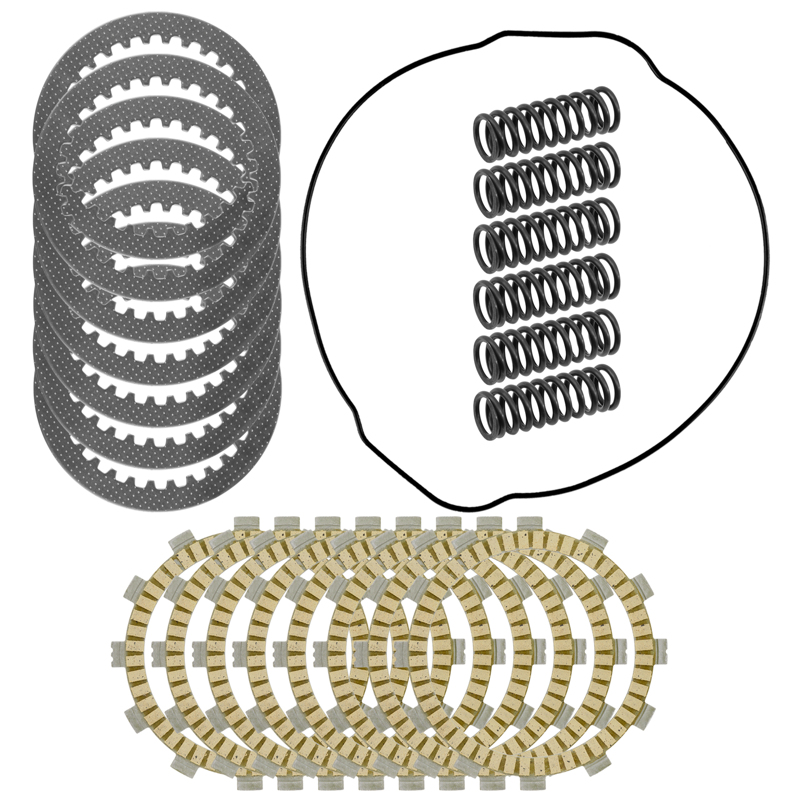 Clutch Friction Steel Plates Springs O-Ring Kit for Yamaha YZ450F FX 2018 – 2023