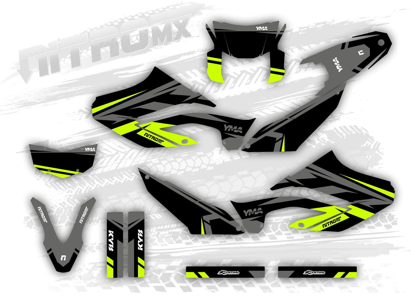 Graphics Kit fits Yamaha WR 125X 2009 2010 2011 2012 2013 2014 2015 2016 2017