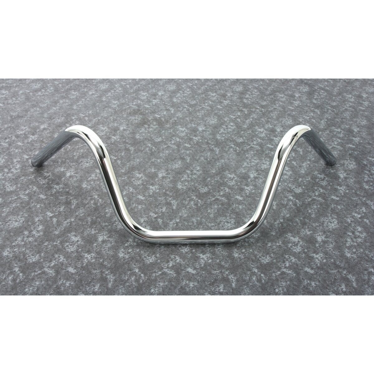 Wyatt Gatling Chrome 8″ Buckhorn 1″ Handlebar without Indents – 31-0026S