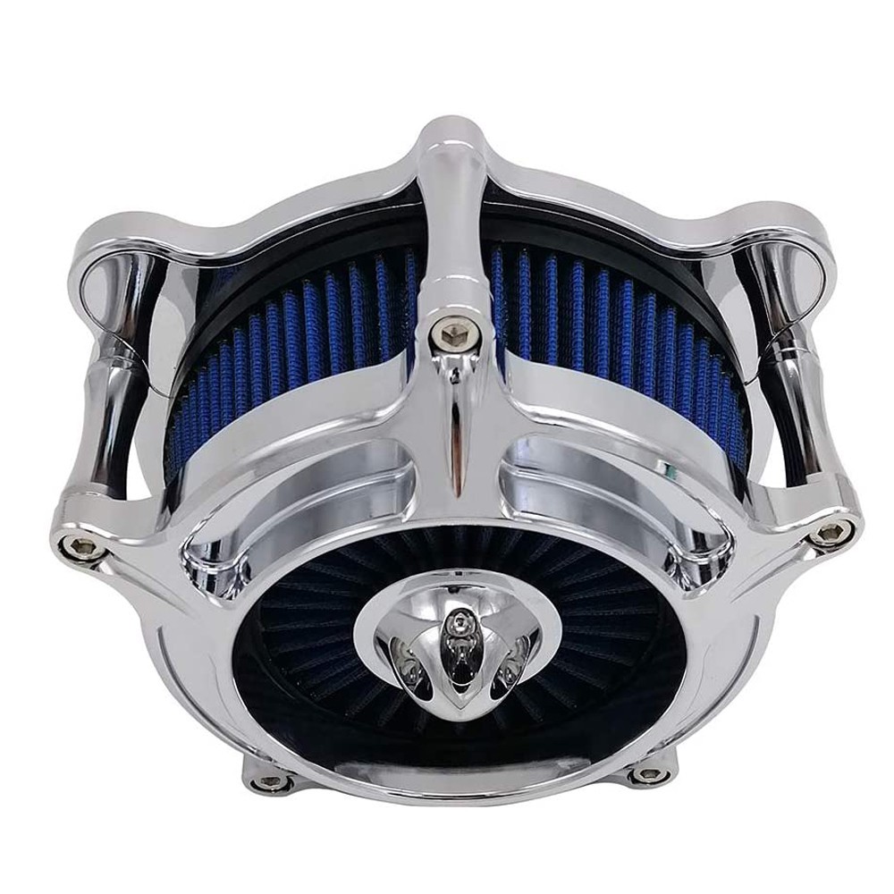 Turbine Air Cleaner Intake Filter for Harley Dyna Softail Touring Fitment-B