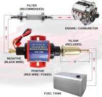 Universal 3/8 Micro Fuel Pump Electric Gas Diesel Inline Low Pressure 5-9PSI 12V