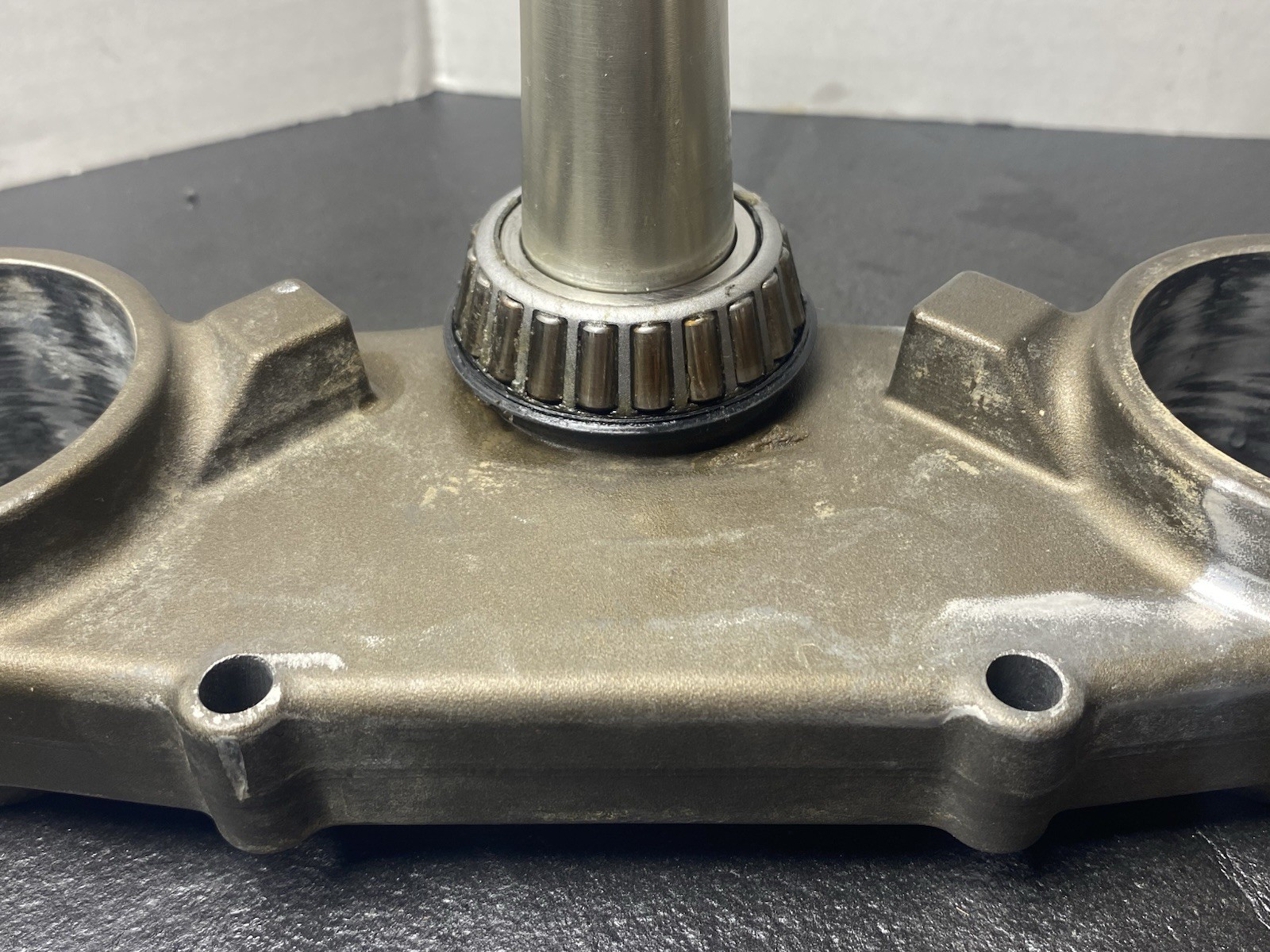 2007 Kawasaki KX250F OEM Triple Tree Clamp Bar Mount BEARINGS GOOD!