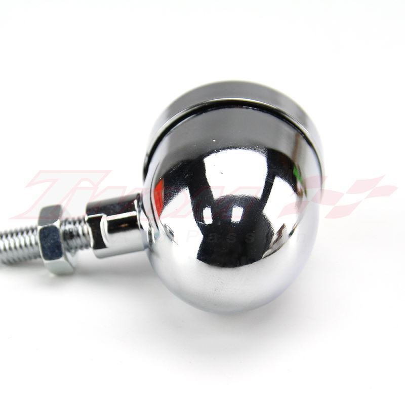4x Universal Motorcycle Chrome Bullet Blinker Turn Signal Indicator Amber Lights