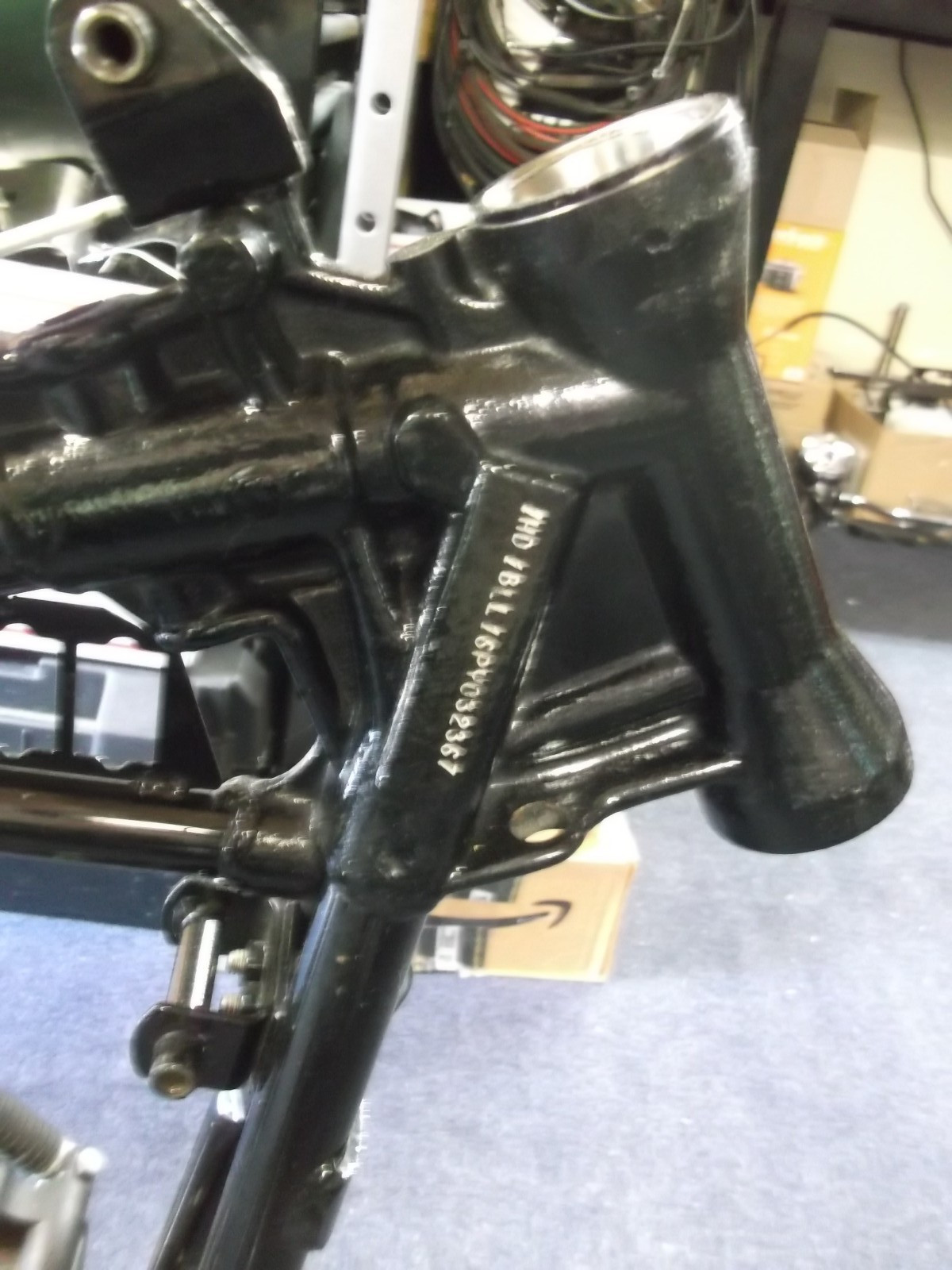 Harley 1993 FXSTS Springer Softail Frame Complete, OEM