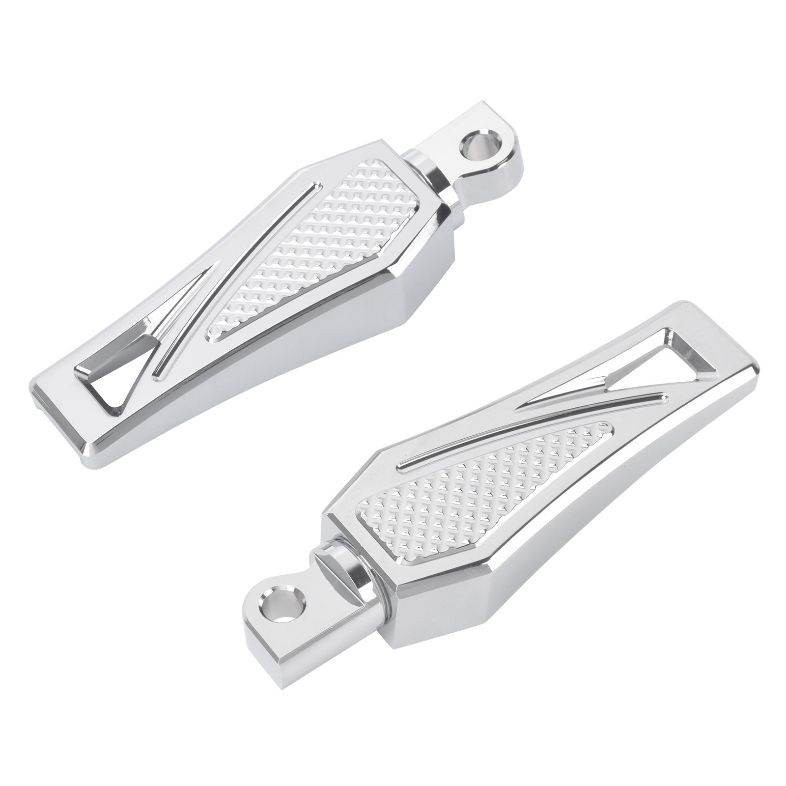 Chrome Rear Foot Peg Foot Rests For Harley Touring Electra Glide Dyna Wide Glide