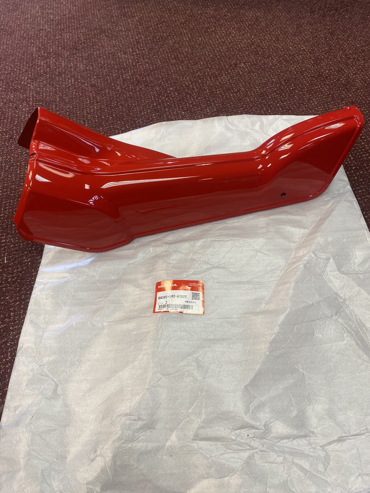 OEM Honda Monza Red Frame Shroud Cover Plastic Trail 90 Trail110 CT90 CT110 R110