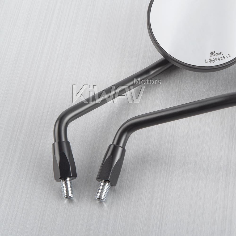 KiWAV Eclipse Mirrors Black Round for Triumph Thunderbird 1600 / 1700