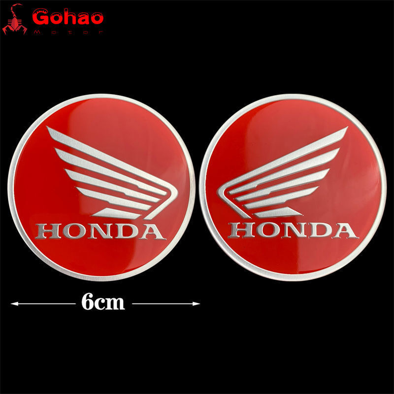 6cm Red Pair Fairing Fender Tank Badge Emblems L/R for CB CBR CBF CL CM PCX NT