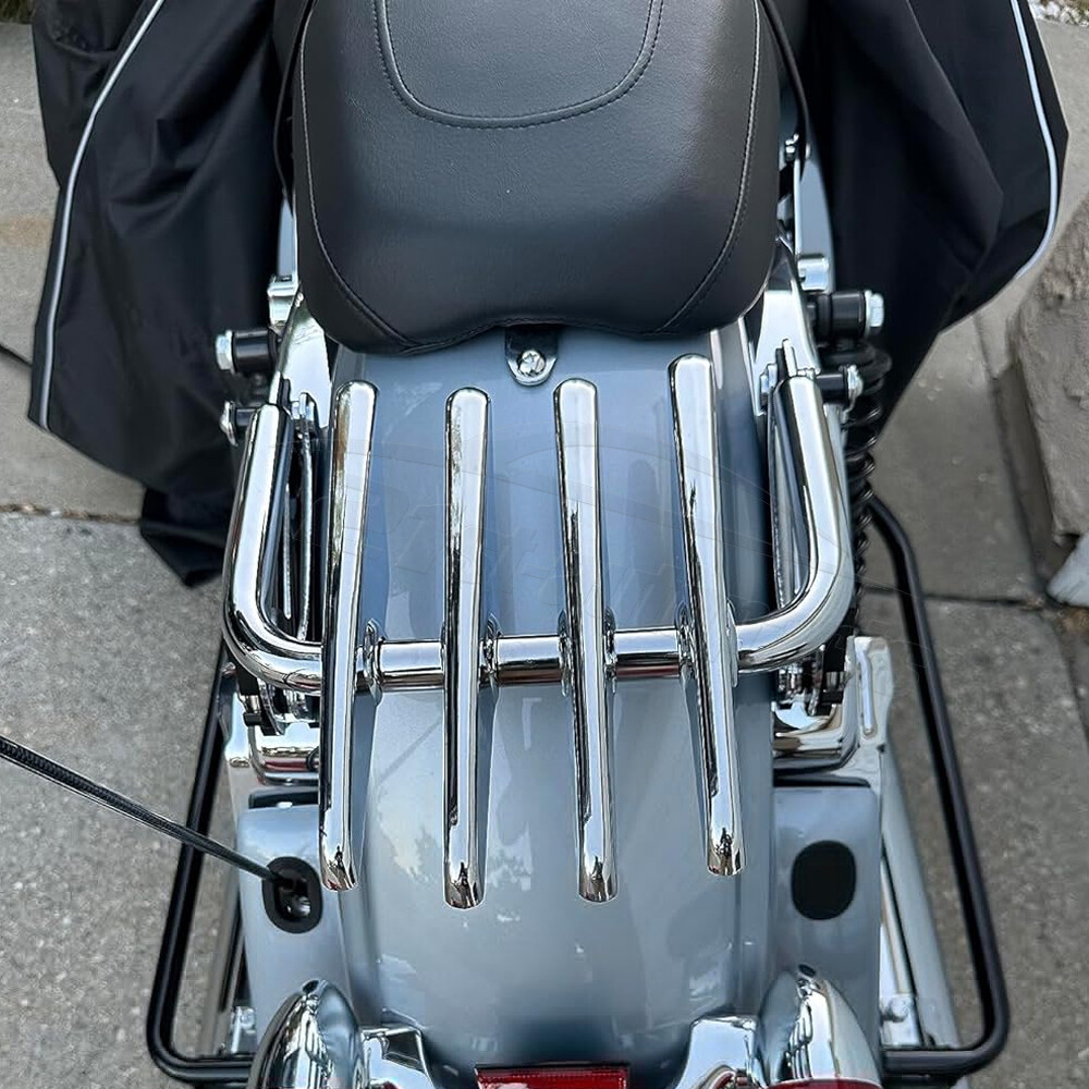 Chrome Finish Stealth Luggage Rack Mount For Harley Street Road Glide 2009-2026