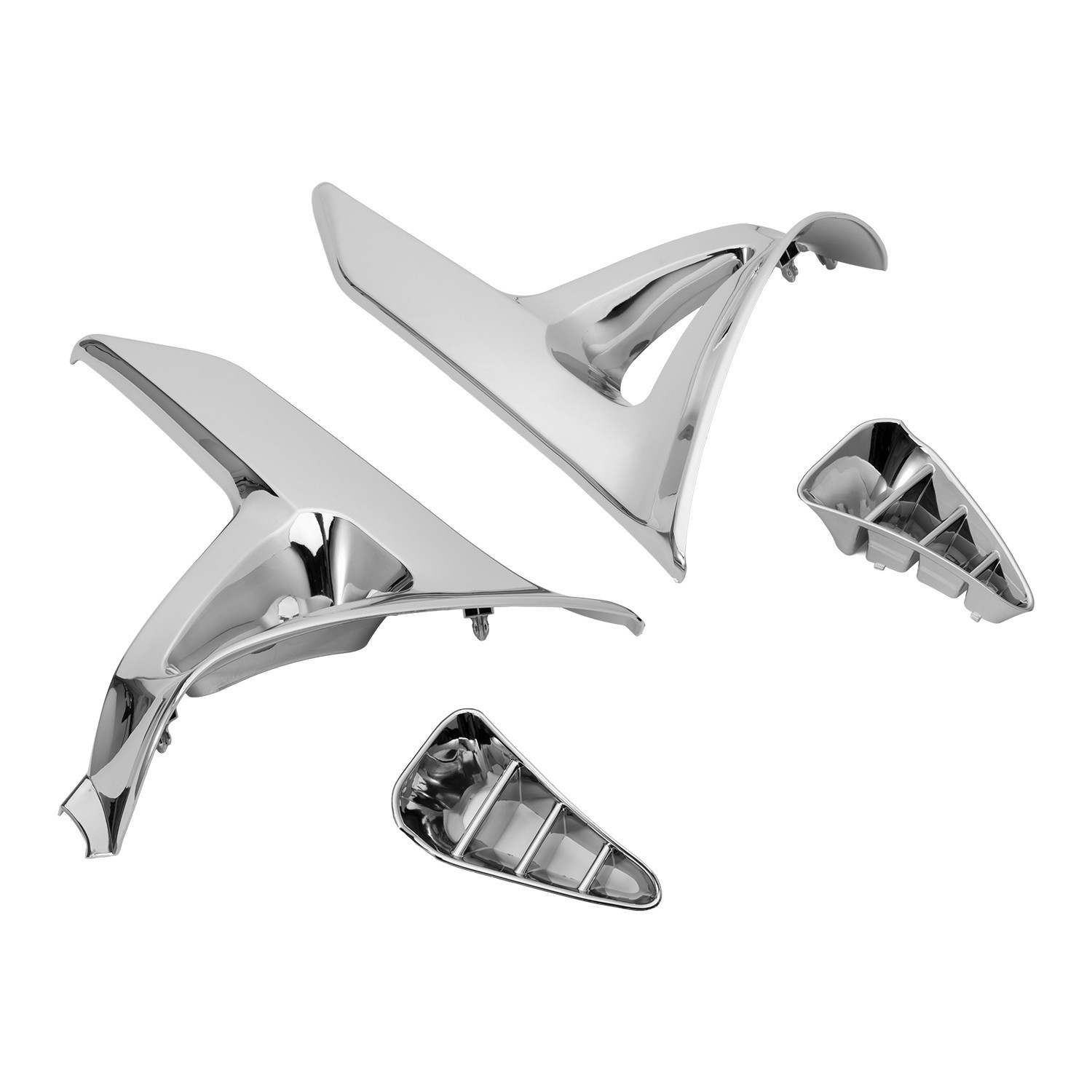 Left&Right Side Fairing Trim Cover Fit For 2001-2011 Honda Goldwing 1800 GL1800