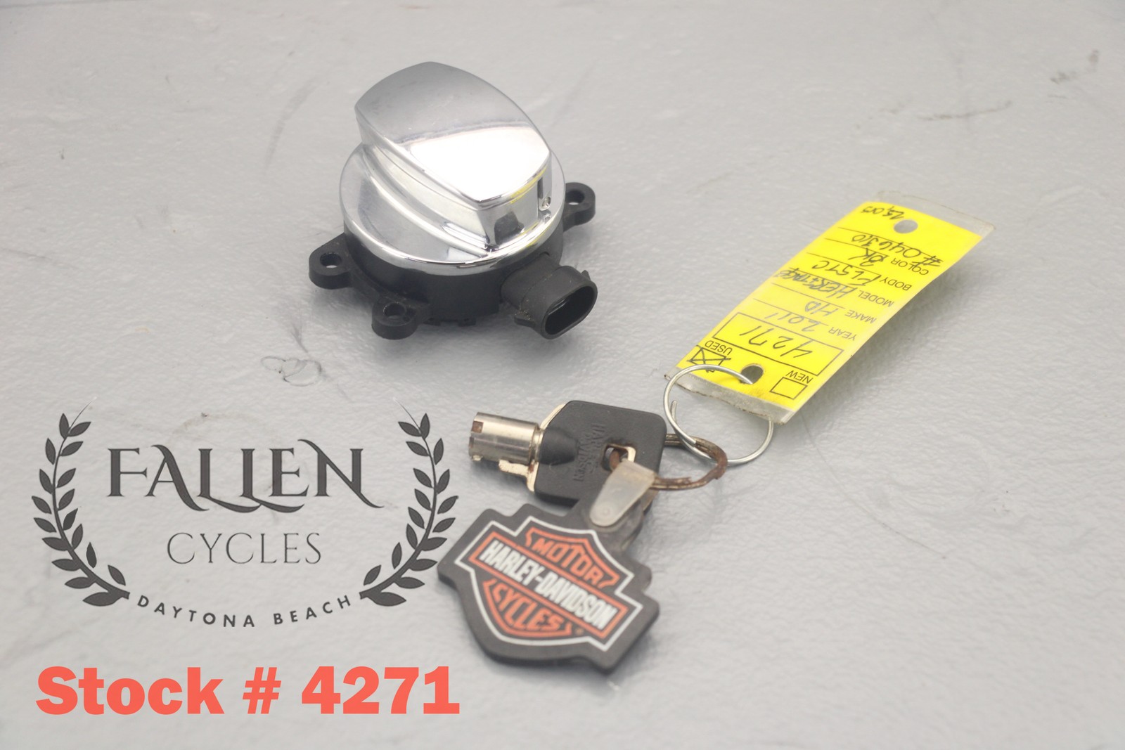 2011 Harley Softail Ignition Switch Knob Assembly + KEY VIDEO #4271