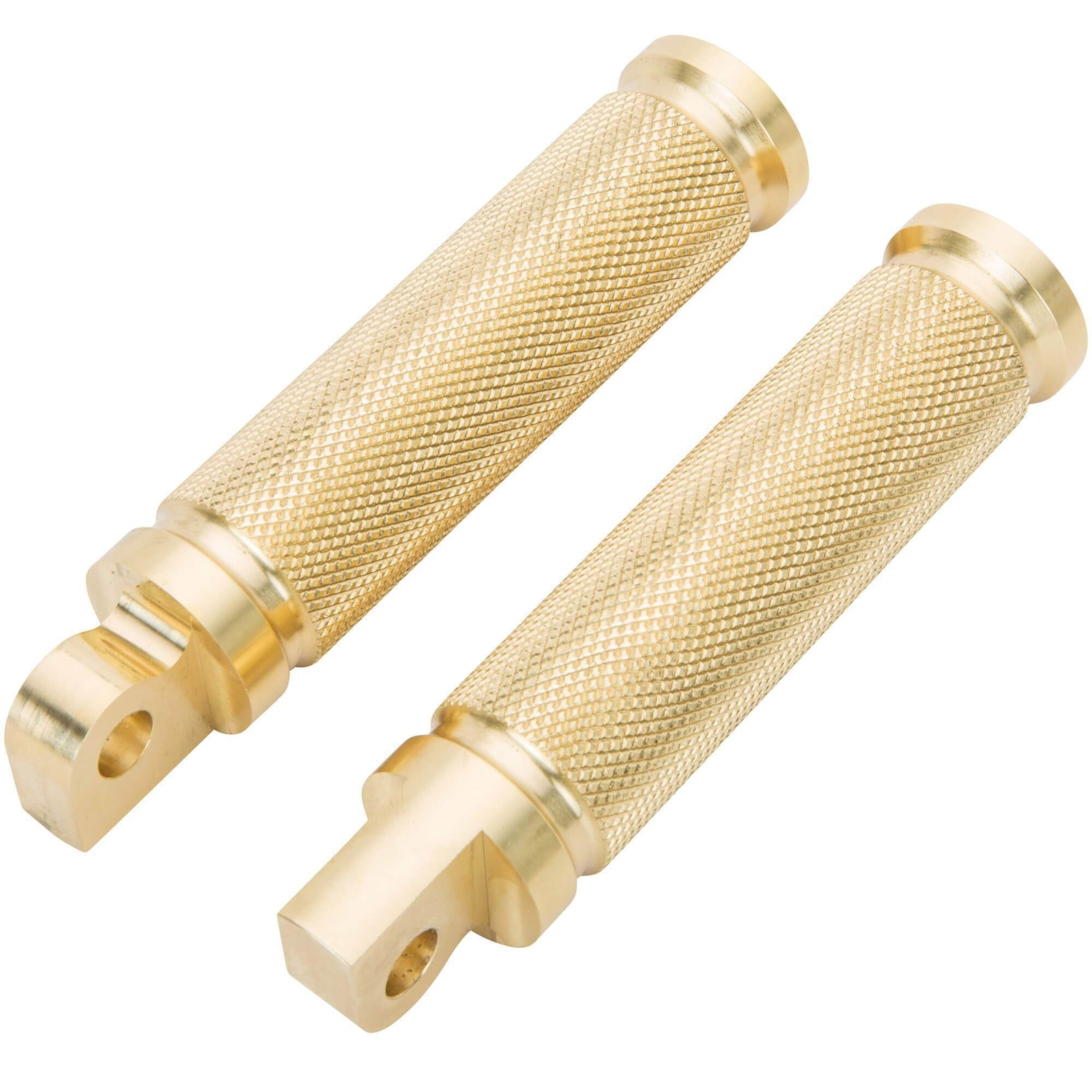 Lowbrow Customs Brass Pursuit Foot Peg Set Harley softail bobber chopper dyna