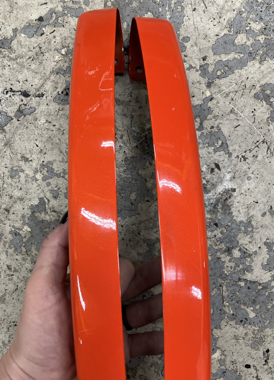 Harley Davidson OEM Electric Orange Rear Fender Strut Covers Touring LH RH