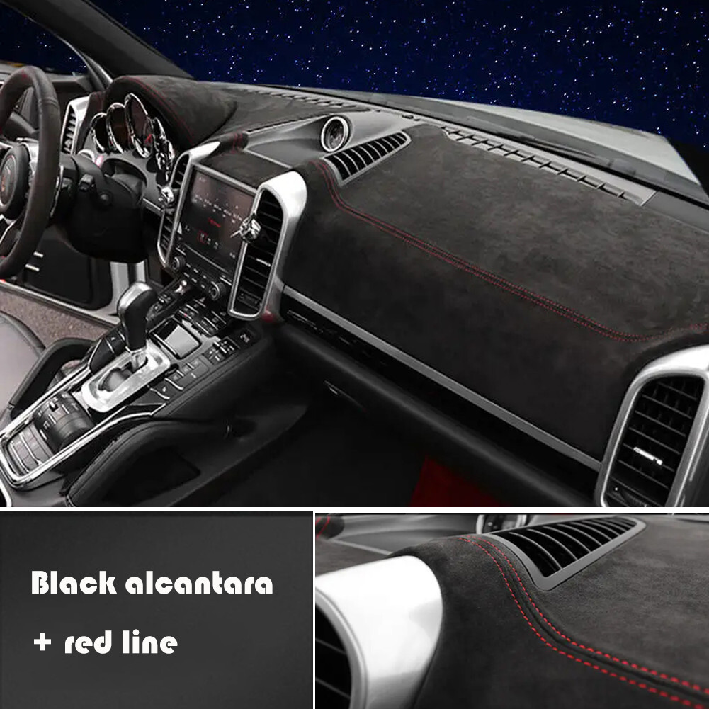 Custom Alcantara Car Dashboard Cover Wrap for Porsche Cayenne 2012-2016