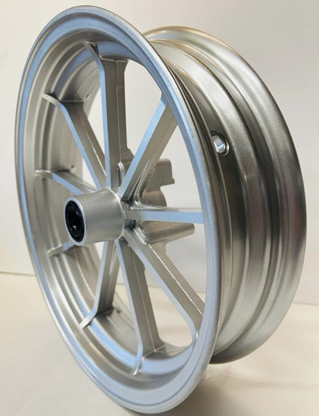 Mini Bike Front Wheel. BLEM 12 Inch For 12mm Axles. MINOR PAINT ISSUES.