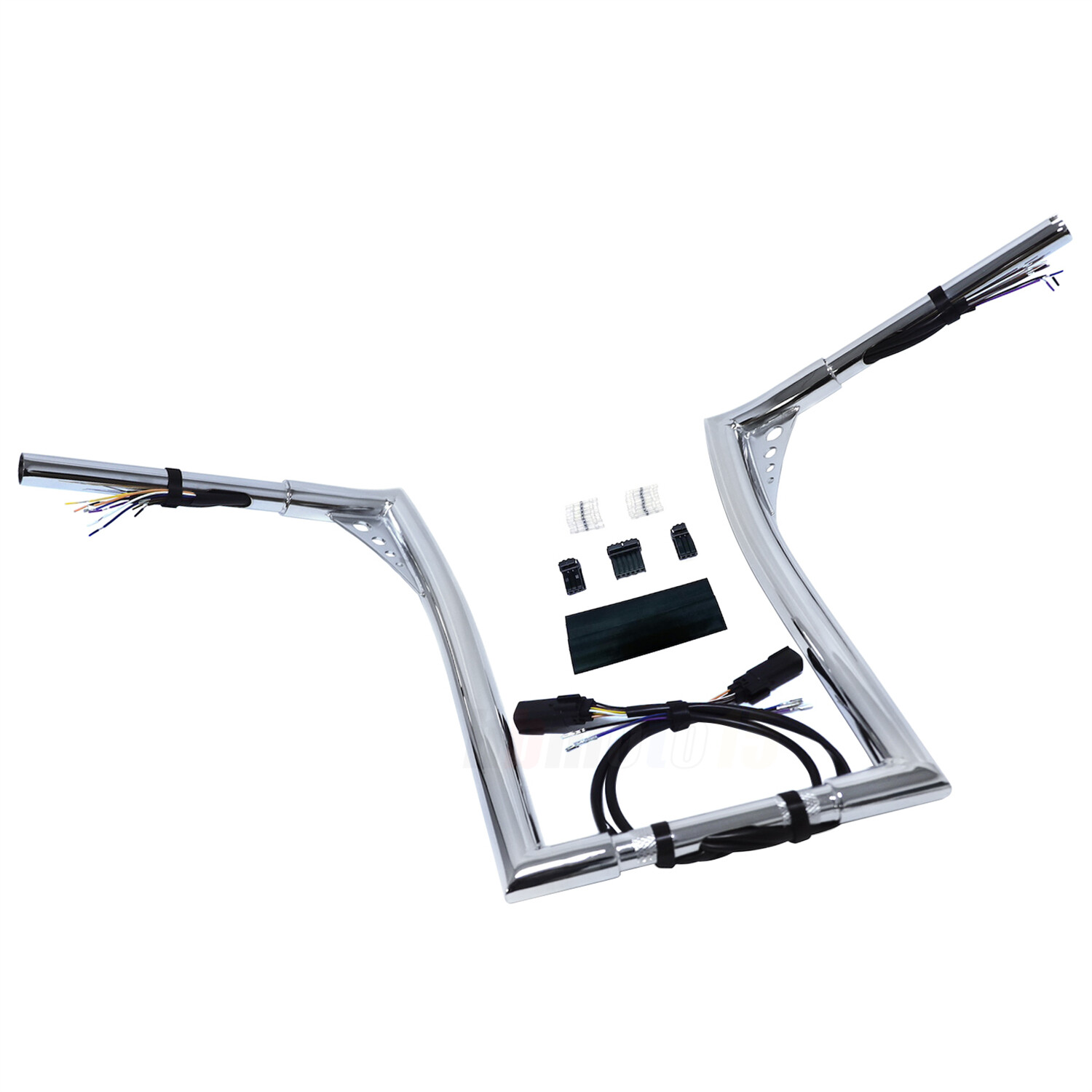 Chrome 16″ Rise Prewired 1.25inch Handlebar Spike For 2008- 2013 Road King FLHR