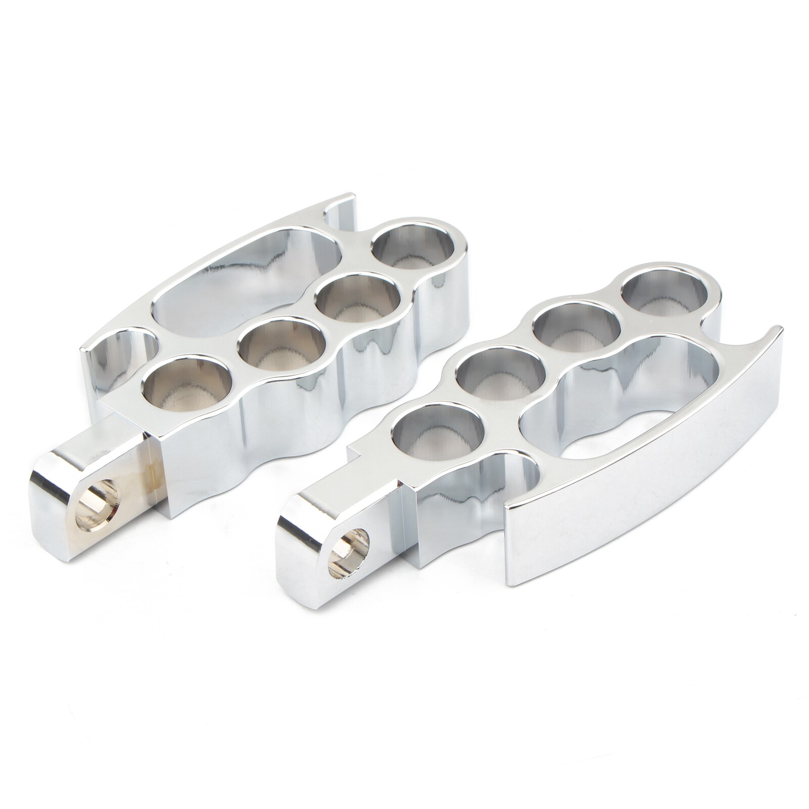 2X Chrome Foot Pegs Male Mount For Harley Bobber Chopper Cruiser Dyna Sportster
