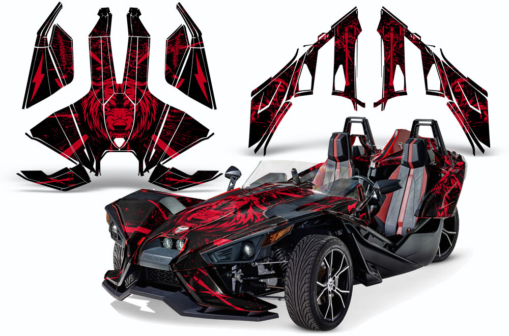Roadster Graphics Kit Decal For Polaris Slingshot SL 2015-2023 NIGHTWOLF R