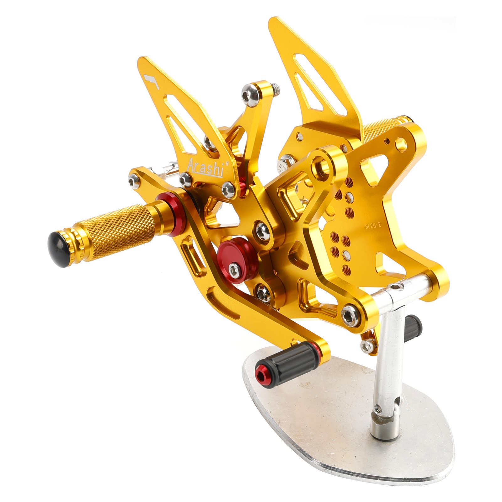 ALU GOLD ADJUSTABLE REAR SET REARSET FOR KAWASAKI ZX636 NINJA ZX-6R 2024-2025