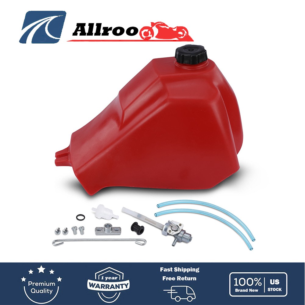 Fuel Tank with Cap and Fuel Petcock for Honda ATC185 ATC185S ATC200 ATC200S