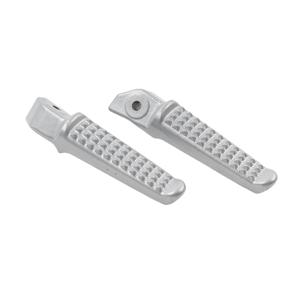 1Pair For Honda Grom MSX125 Universal Motorcycle Rear Foot Pegs Footrests Sliver