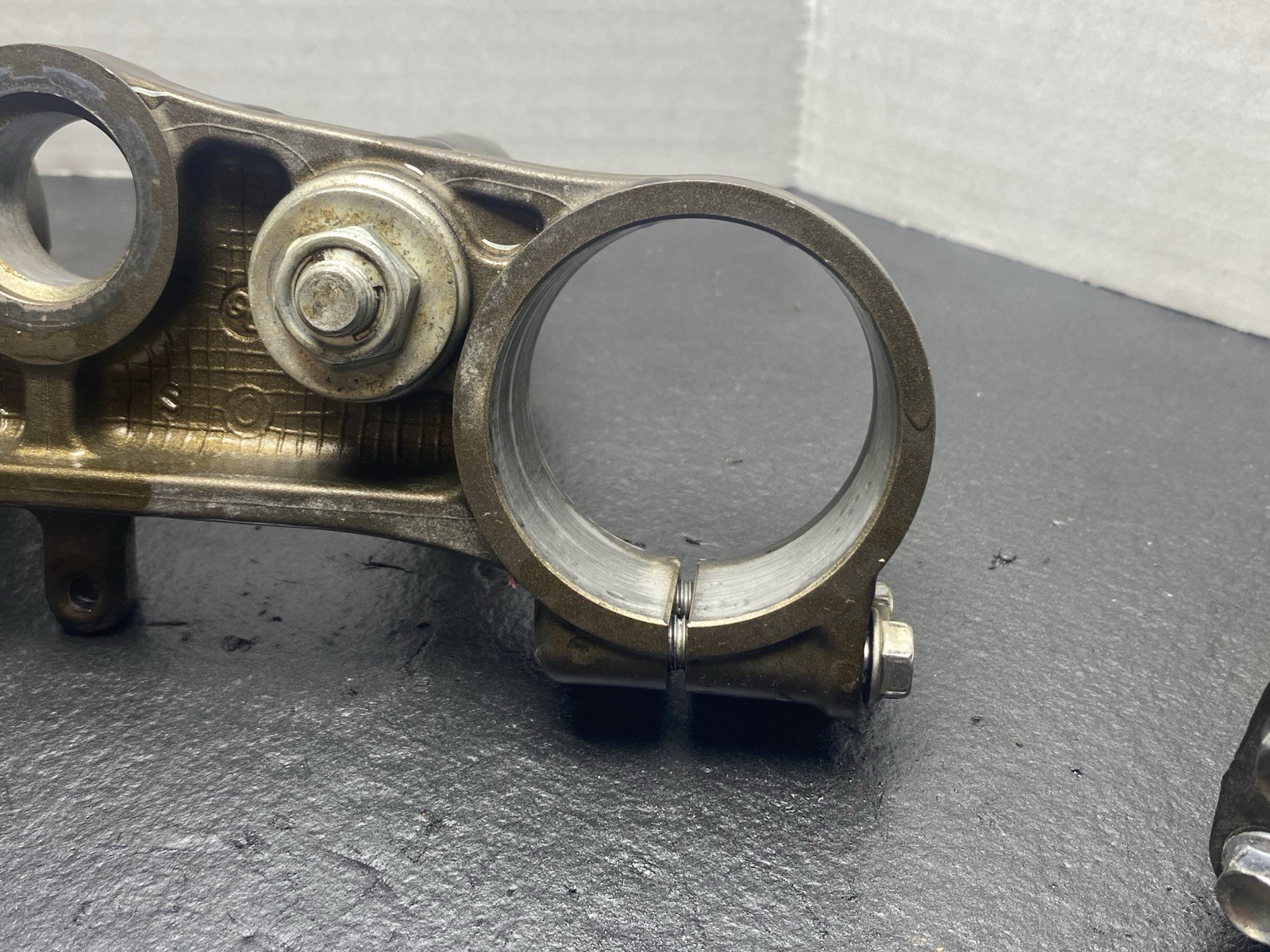 2007 Kawasaki KX250F OEM Triple Tree Clamp Bar Mount BEARINGS GOOD!