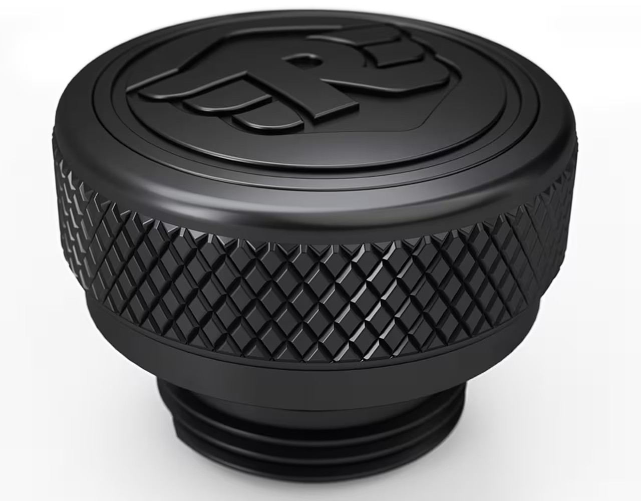 Royal Enfield Oil Filler Cap Black Winged RE Logo Billet Aluminium