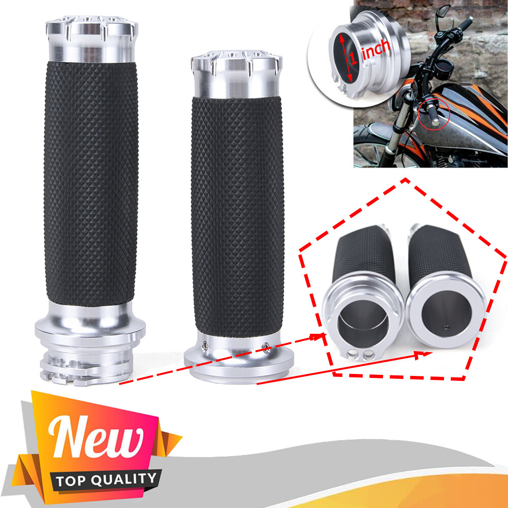 Black 1″ Motorcycle Handle Bar Hand Grips for Yamaha V-Star 650 XVS650A Classic