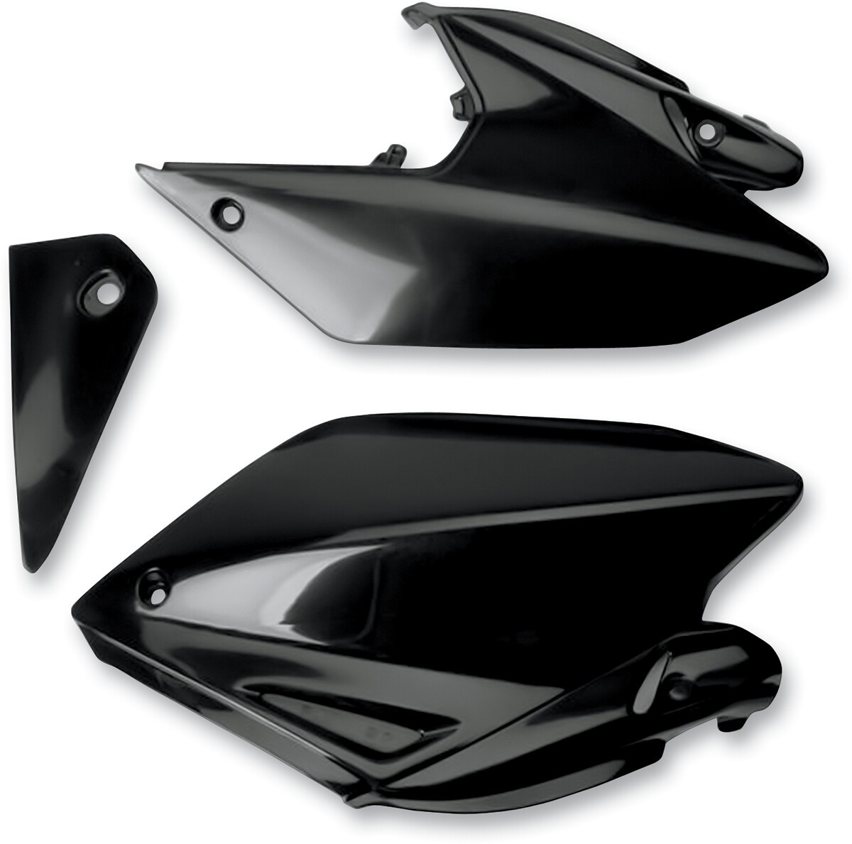 UFO Plastics Side Panels Black Honda CRF ’04-’17 Pair