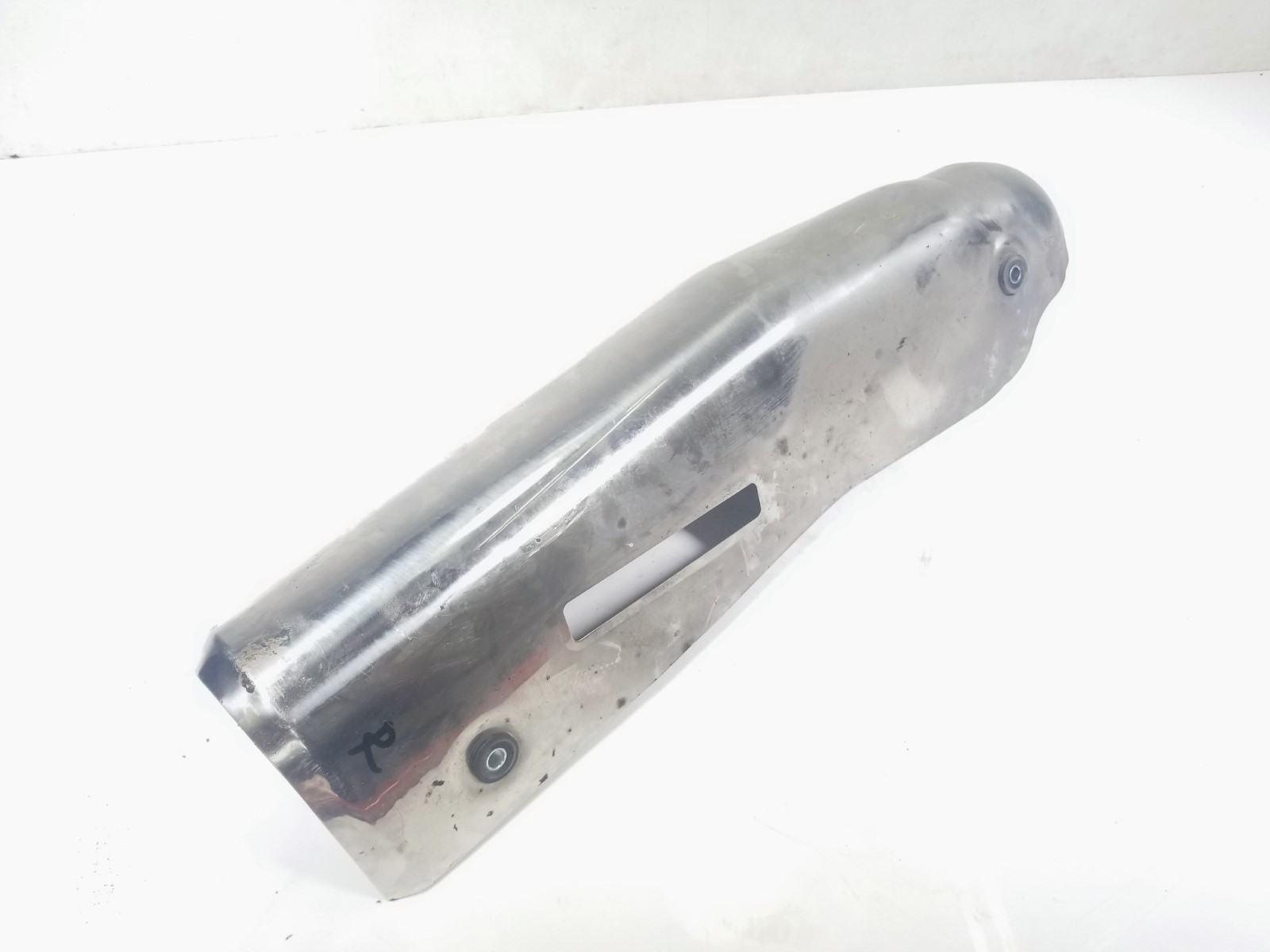 02-09 Honda Interceptor VFR800 Rear Right Exhaust Muffler Heat Shield Cover