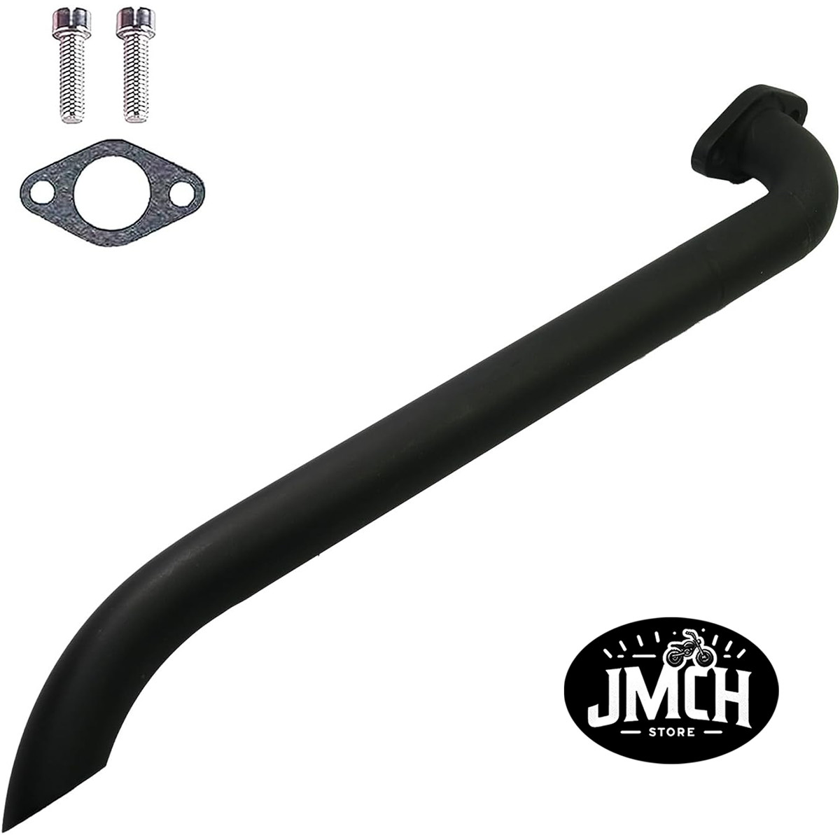 JMCH Black Exhaust Header Pipe for Coleman B100 RB100 Lifan 79cc 105cc Mini Bike