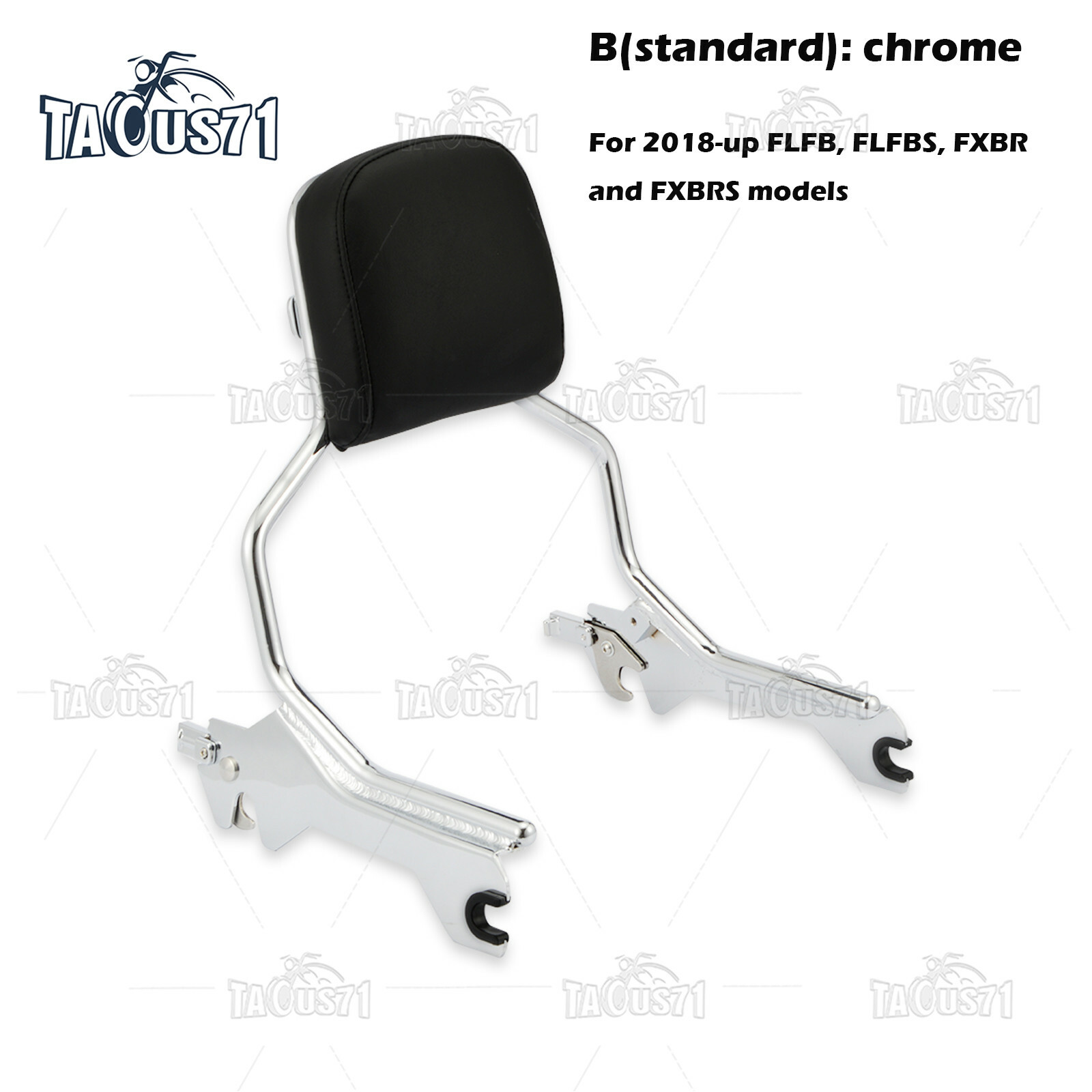 For 18-UP Harley Fat Boy Breakout Sissy Bar Backrest/Sport Luggage Rack/Docking