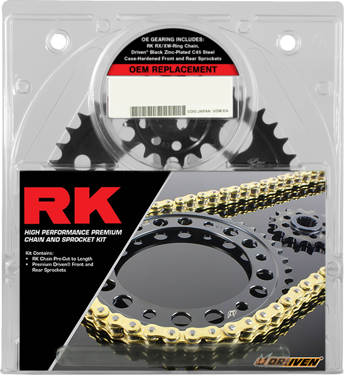 RK Chain Sprocket Kit Replacement Natural Steel Yamaha FZ8 2011-2013