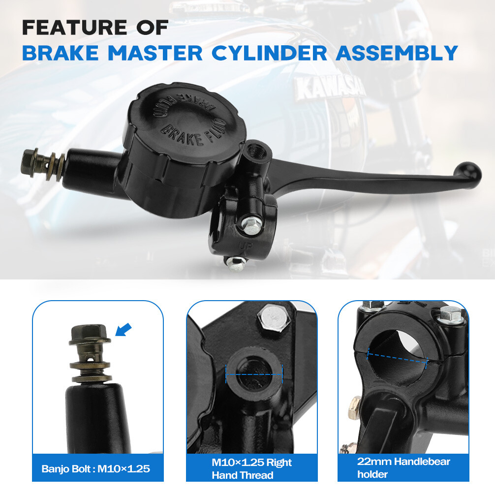 Front Brake Master Cylinder Assy for Kawasaki KZ400 KZ650 KZ750 KZ1000 1974-1978