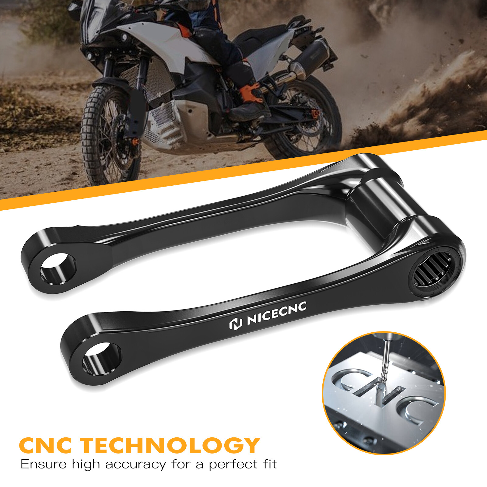 Rear Suspension Lowering Link For KTM 125 250 300 350 450 XC XCF SX SXF 2023-24