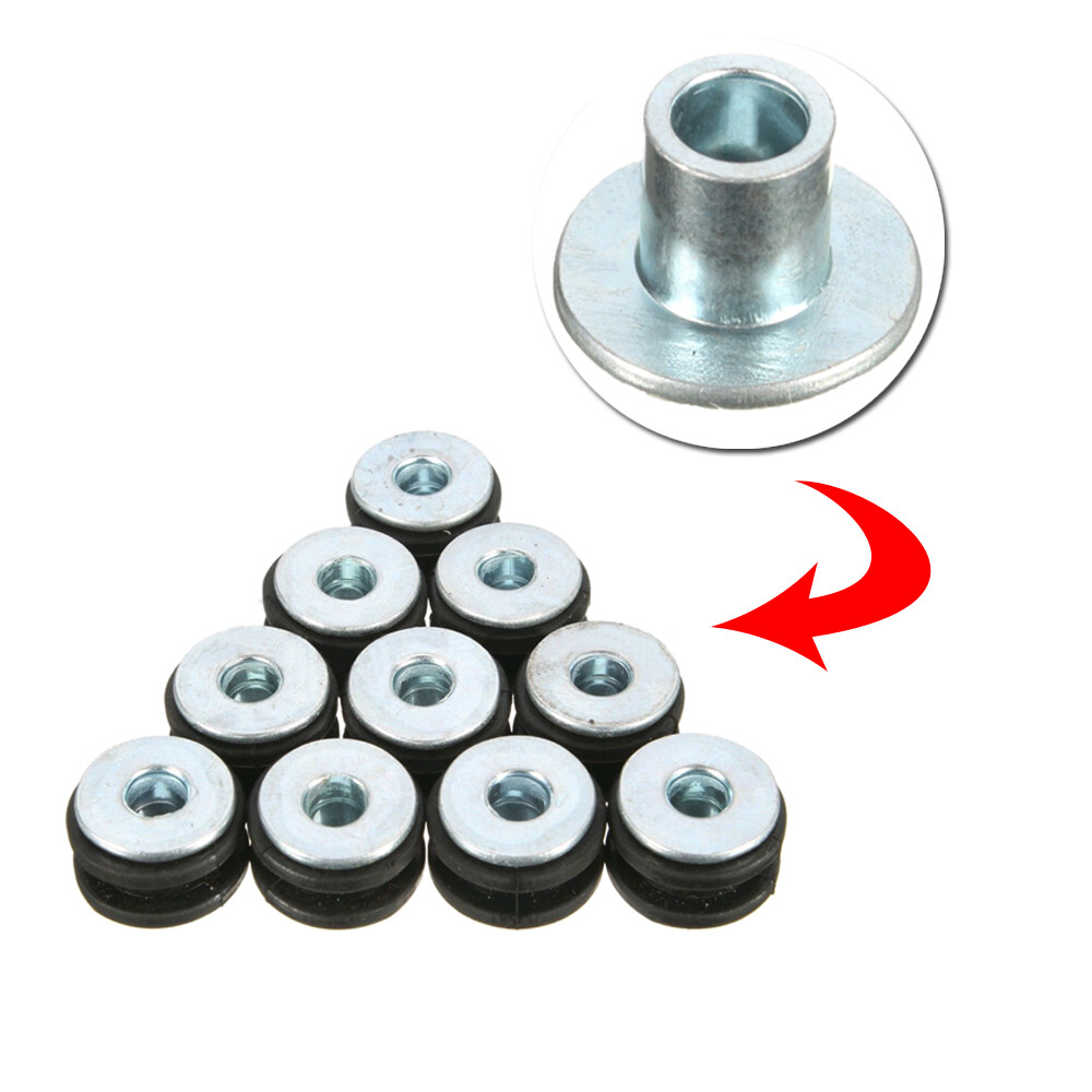 Motorcycle Parts Fairing Panel Rubber Grommet Bolt Shockproof Relief Cushion Pad