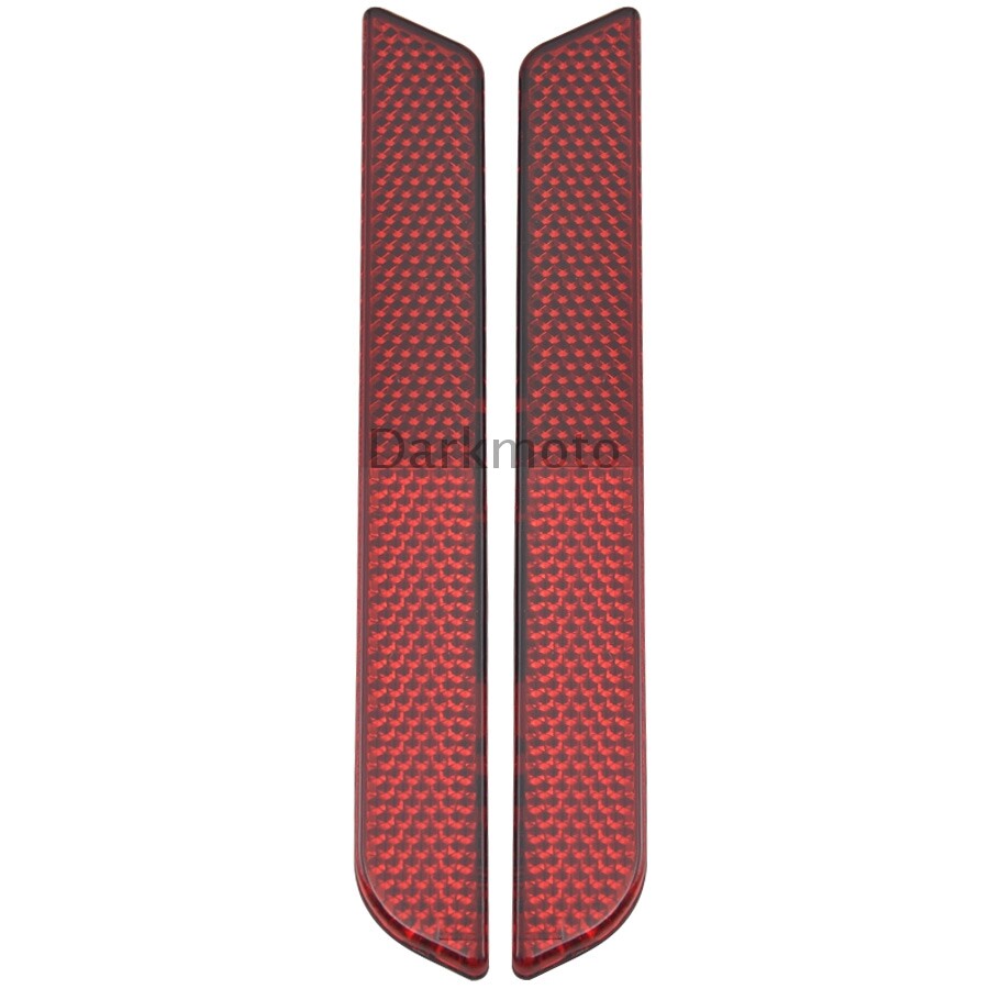 Saddlebag Latch Cover Reflector Red/Smoke/Clear For Harley Touring Road Glide