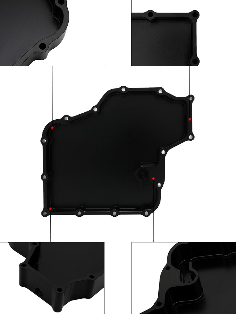 Black Oil Pan with Pick Up Low Profile for Suzuki GSXR 1300 Hayabusa 1999-2011