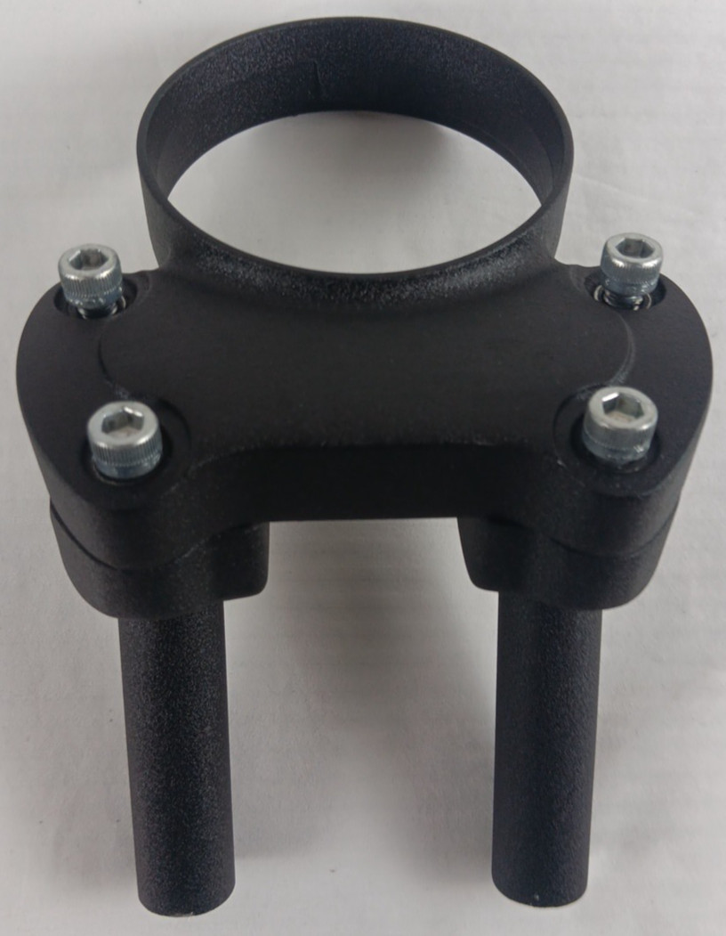 HARLEY 22-24 LOW RIDER S-ST 5 IN WRINKLE BLACK RISERS W/ SPEEDO GAUGE HOUSING