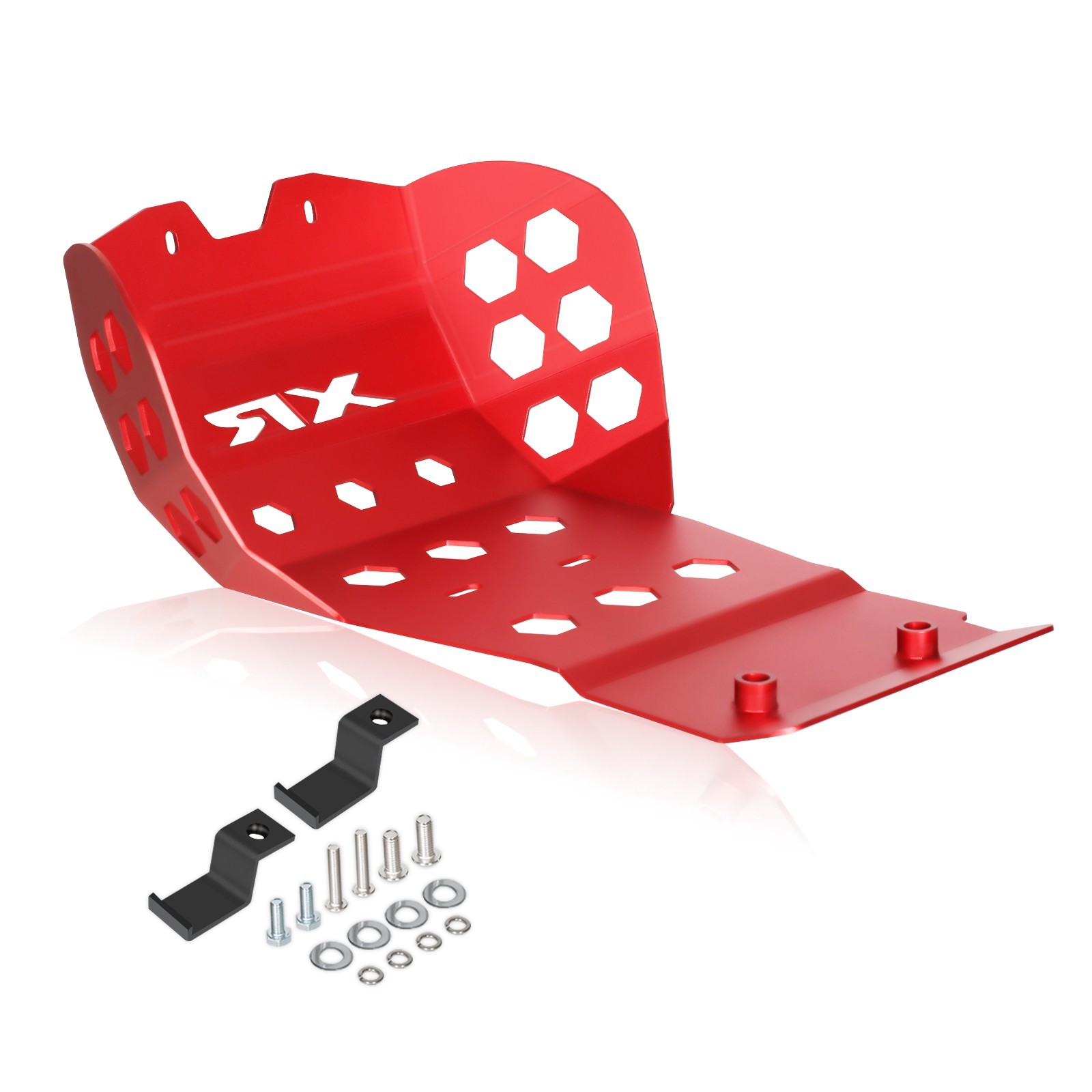 US Red For Honda XR650R 2000-2007 Front Skid Plate Engine Bash Guard 4mm