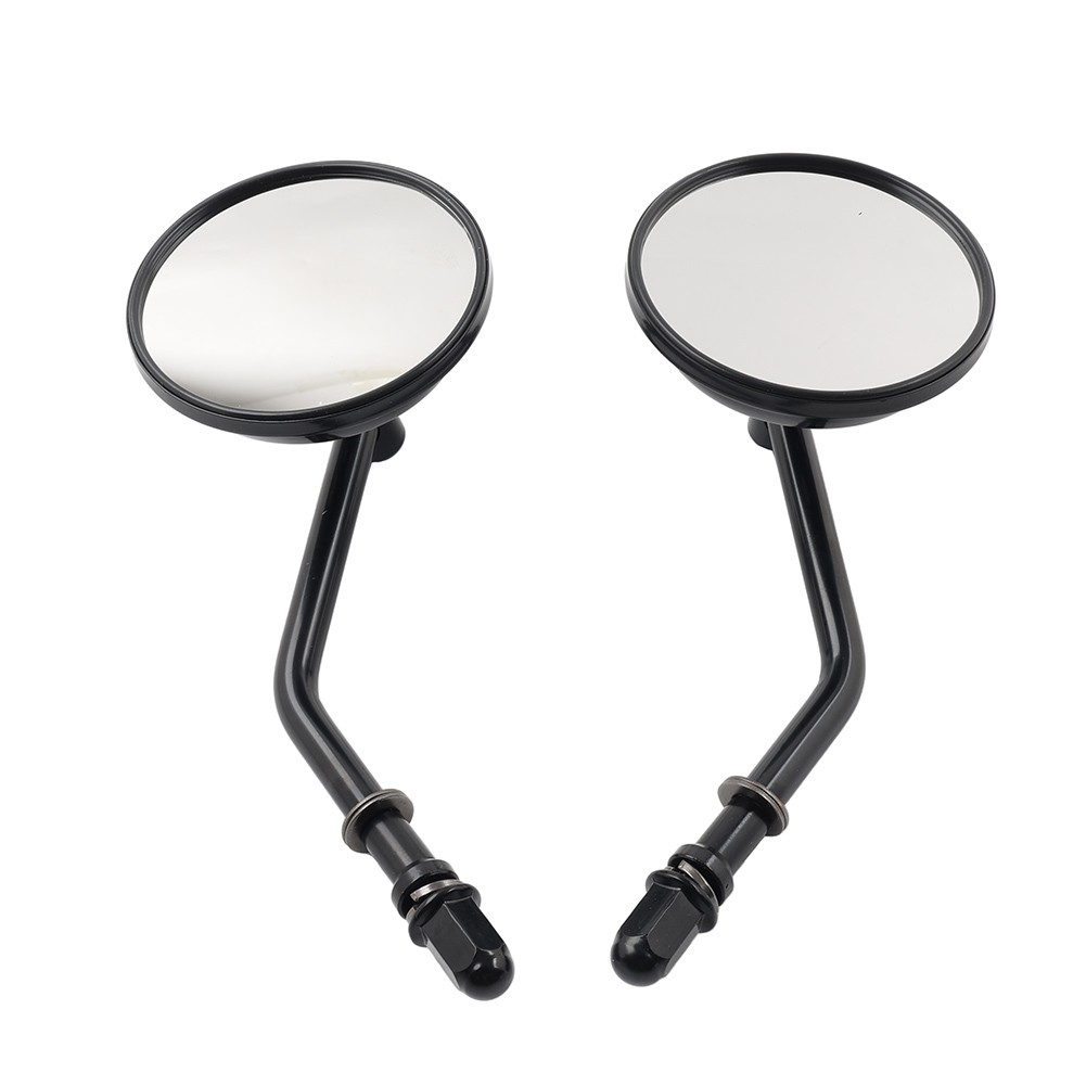 Motorcycle Round Retro Rearview Side Mirrors For Harley Davidson Sporster 8mm