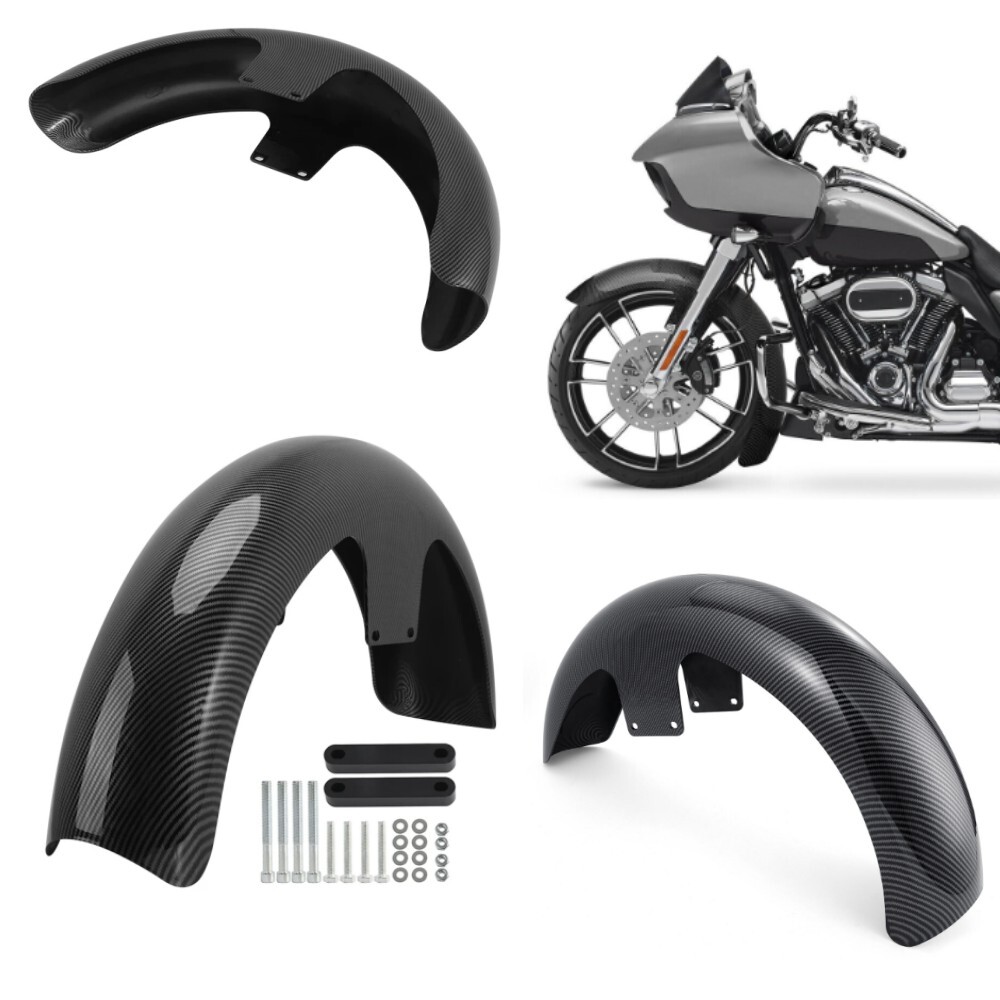 ABS 21”Carbon Fiber Front Fender For Harley Touring Road King Road Glide Bagger